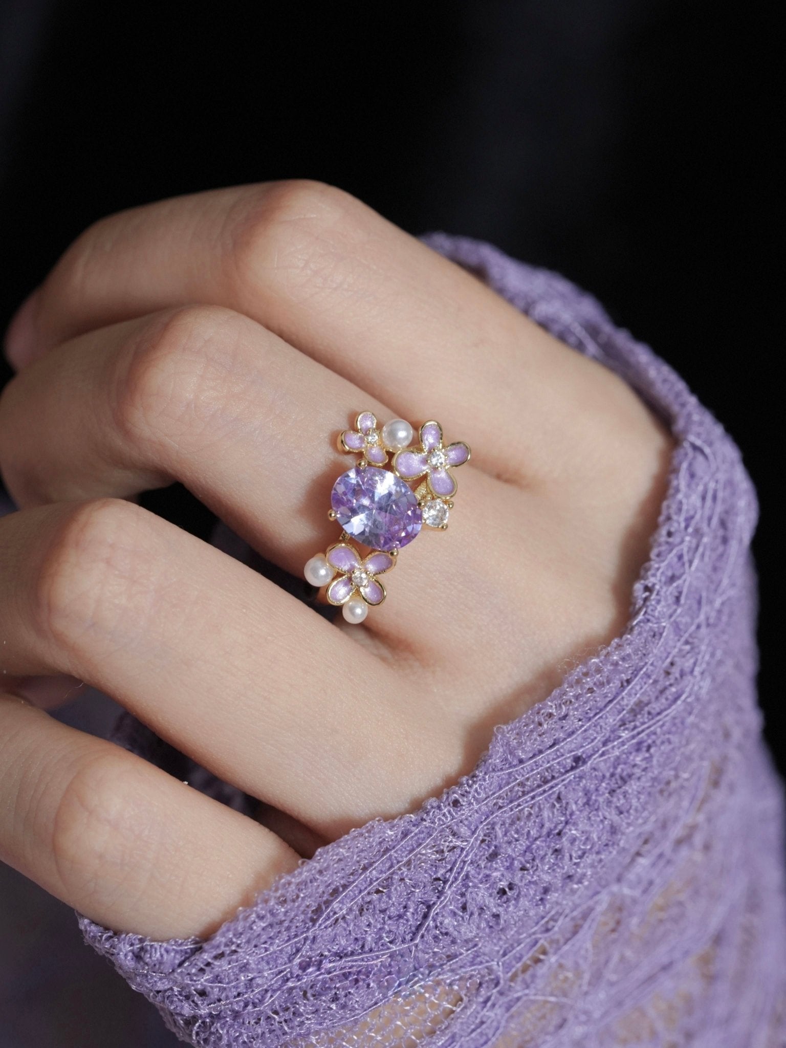 Wisteria Blossom Ring - Gold - Plated - Abbott Atelier