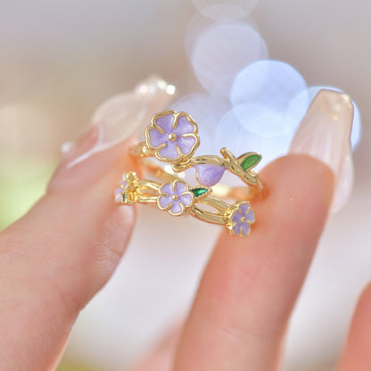 Wisteria Blossom Ring - Gold - Plated - Abbott Atelier