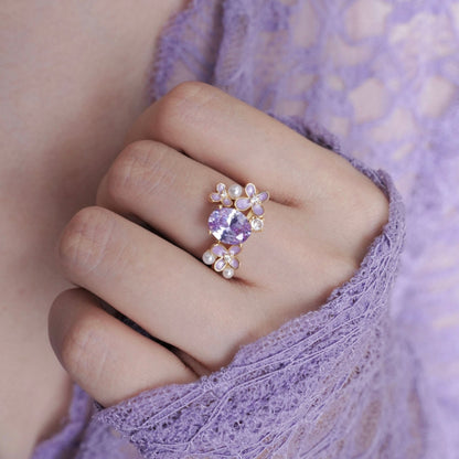 Wisteria Blossom Ring - Gold - Plated - Abbott Atelier