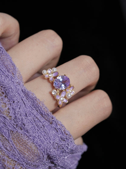 Wisteria Blossom Ring - Gold - Plated - Abbott Atelier