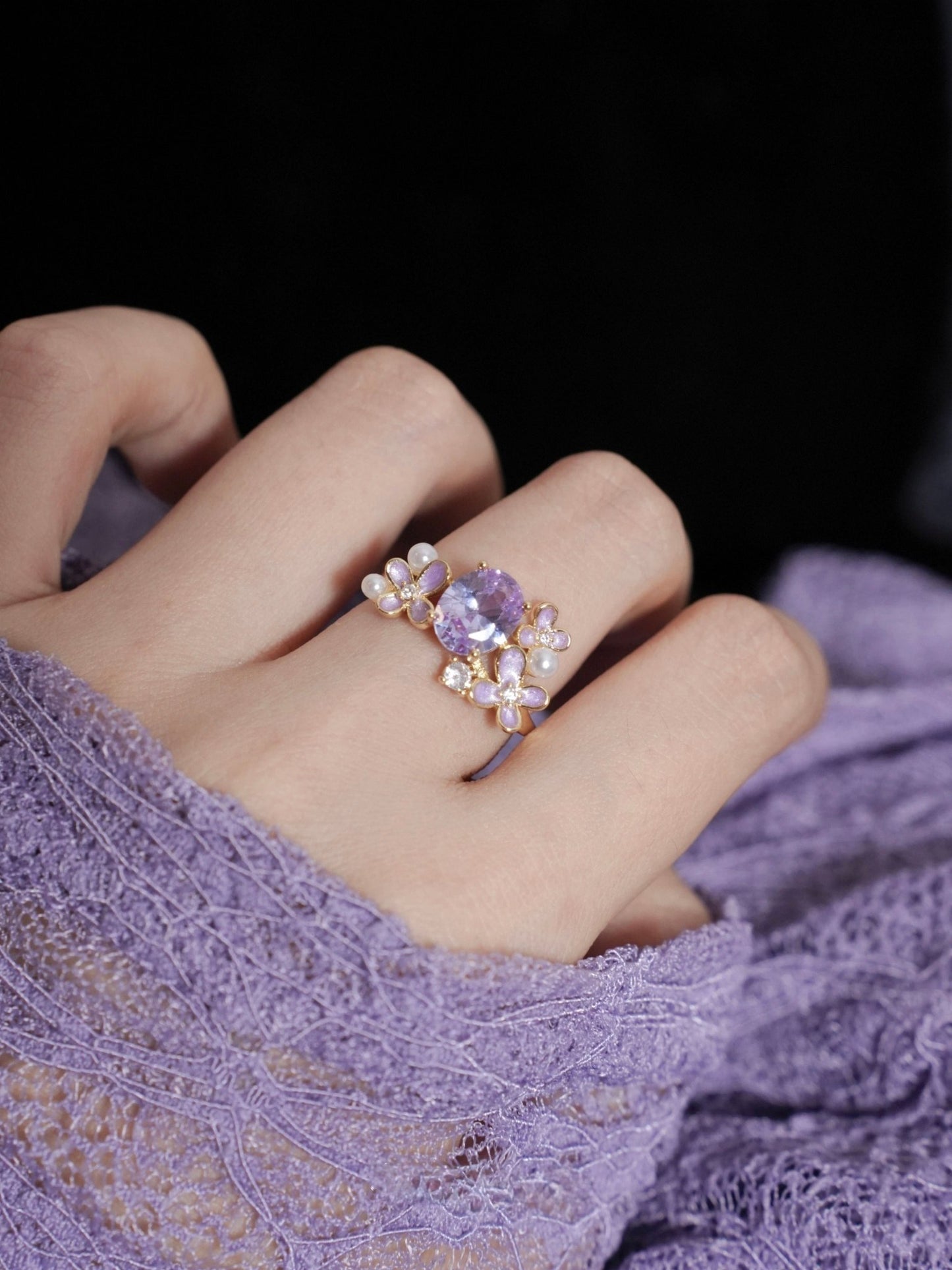 Wisteria Blossom Ring - Gold - Plated - Abbott Atelier