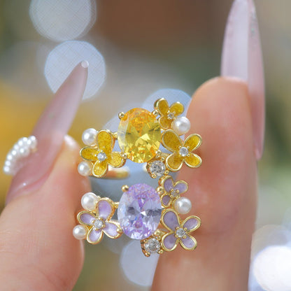 Wisteria Blossom Ring - Gold - Plated - Abbott Atelier
