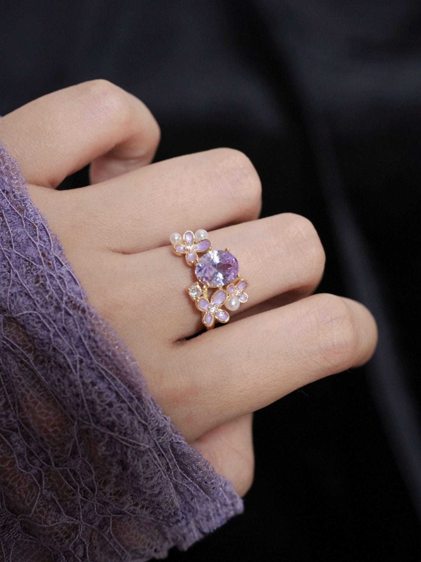 Wisteria Blossom Ring - Gold - Plated - Abbott Atelier