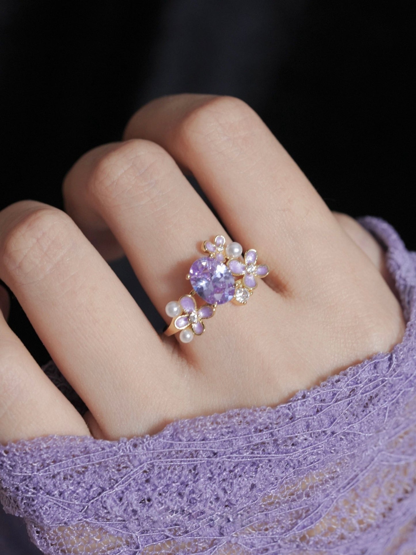 Wisteria Blossom Ring - Gold - Plated - Abbott Atelier
