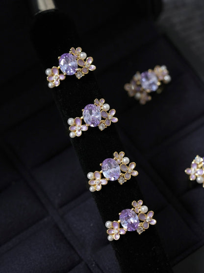 Wisteria Blossom Ring - Gold - Plated - Abbott Atelier