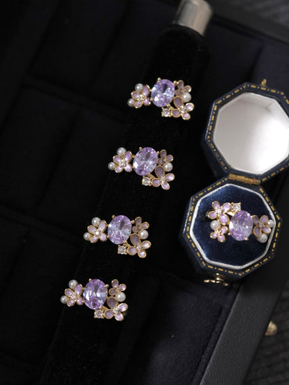 Wisteria Blossom Ring - Gold - Plated - Abbott Atelier