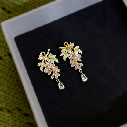 Wisteria Cascade Earrings - Gold Plated - Abbott Atelier