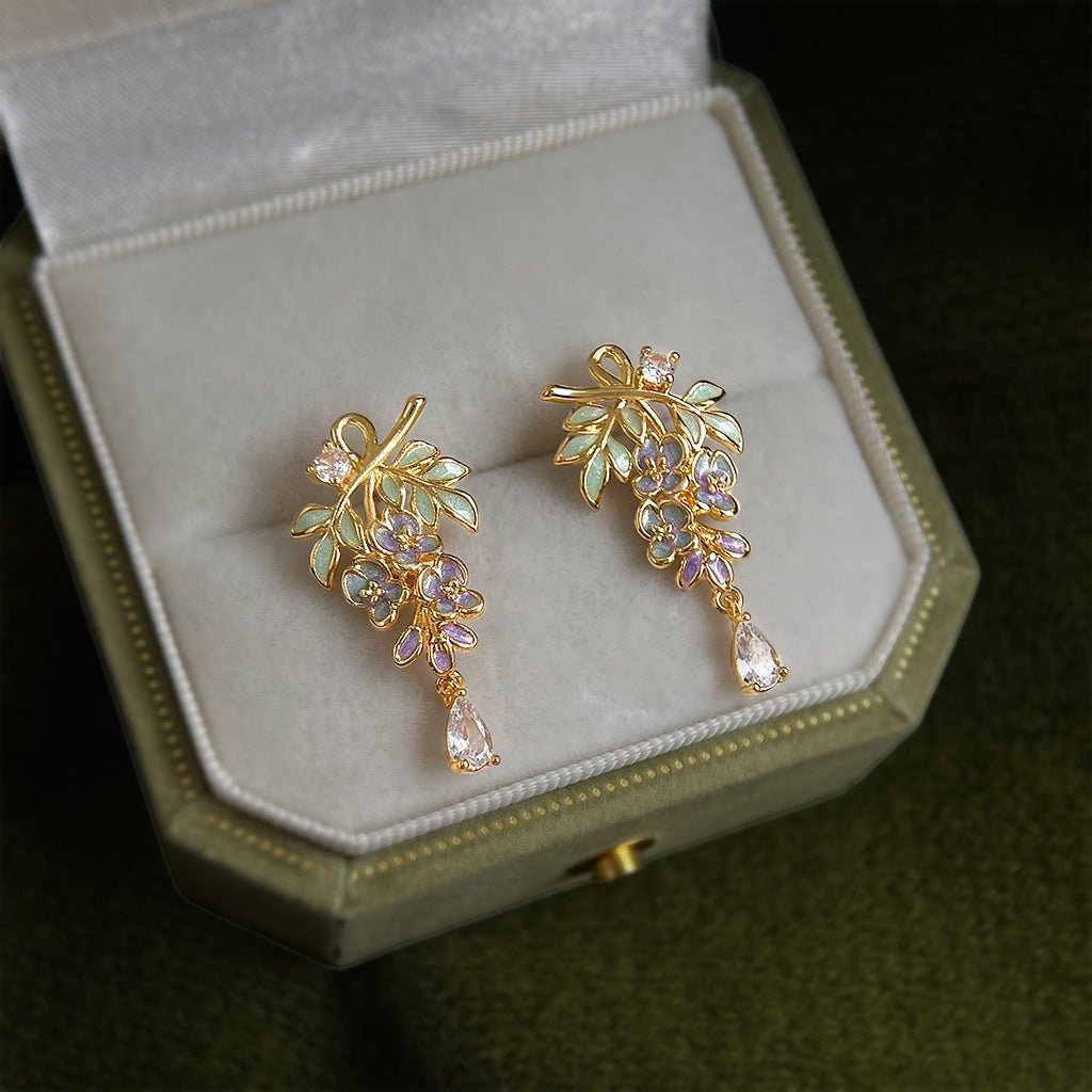 Wisteria Cascade Earrings - Gold Plated - Abbott Atelier