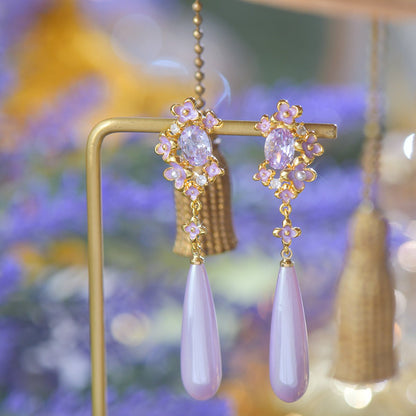 Wisteria Drop Earrings - Gold Plated - Abbott Atelier