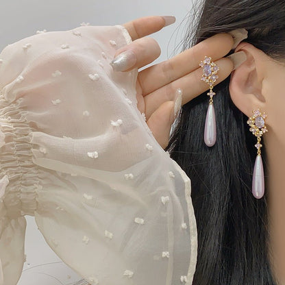 Wisteria Drop Earrings - Gold Plated - Abbott Atelier