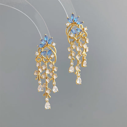 Wisteria Garden Earrings - Gold Plated - Abbott Atelier