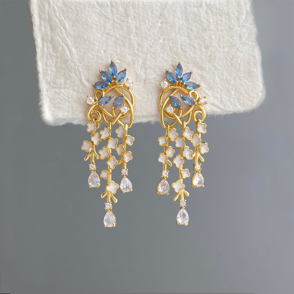 Wisteria Garden Earrings - Gold Plated - Abbott Atelier