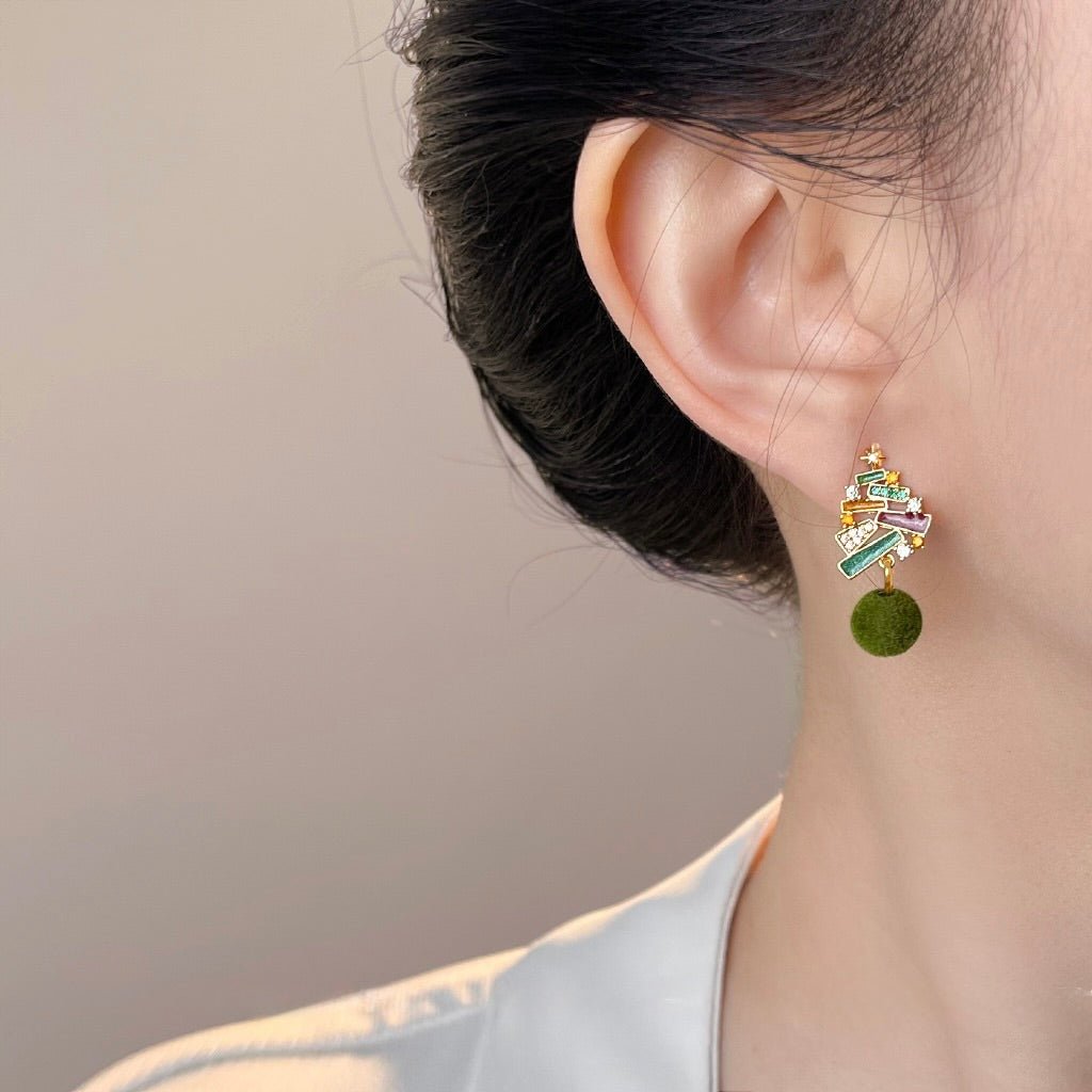 Yuletide Evergreen Earrings - Hypoallergenic - Abbott Atelier
