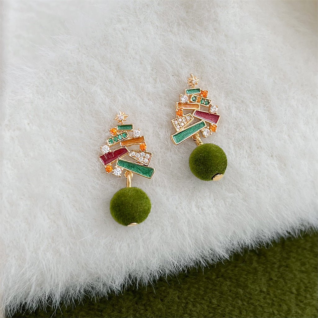 Yuletide Evergreen Earrings - Hypoallergenic - Abbott Atelier