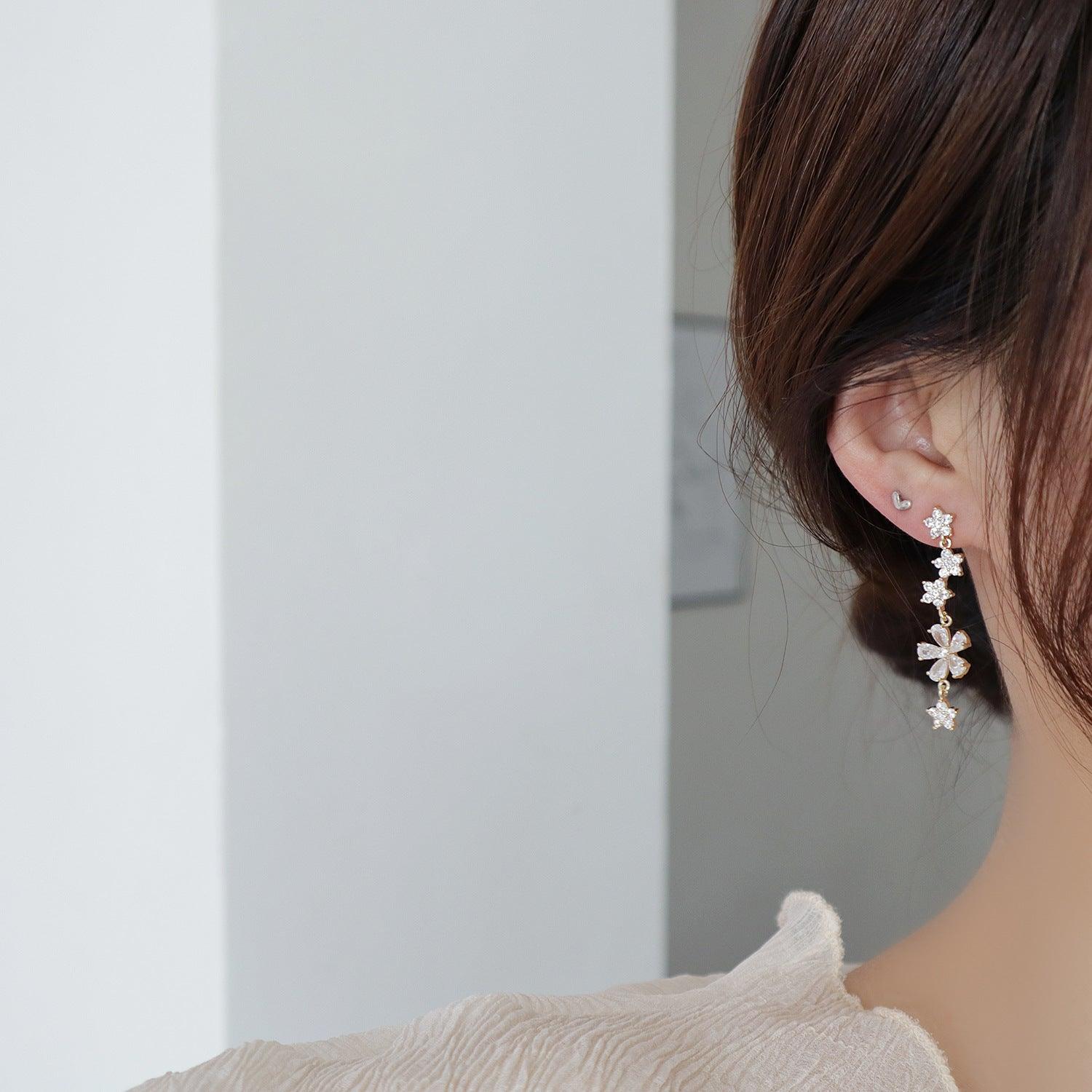 Flower Drop Earrings - Abbott Atelier