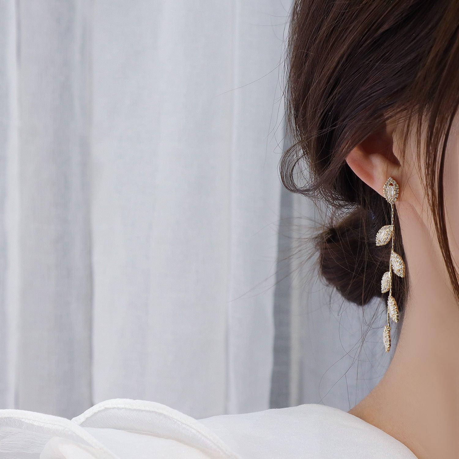 Floral Drop Earrings - Kiara - Abbott Atelier