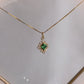 Baroque Emerald Necklace (Solid Silver)