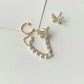 Butterfly Earrings + Ear Cuff