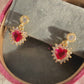 Red Heart Earrings - Scarlett