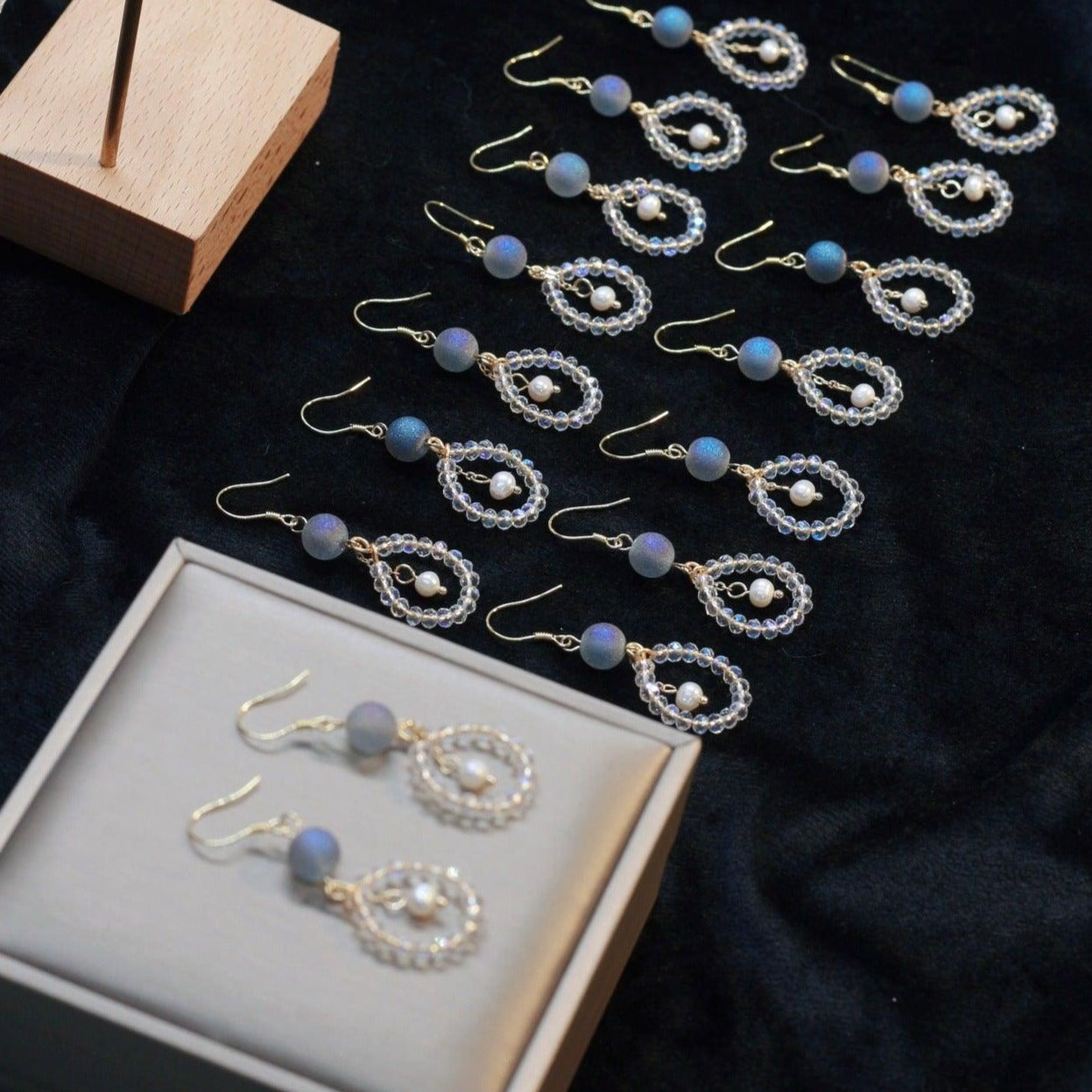 Crystal Teardrop Earrings 073 - Abbott Atelier