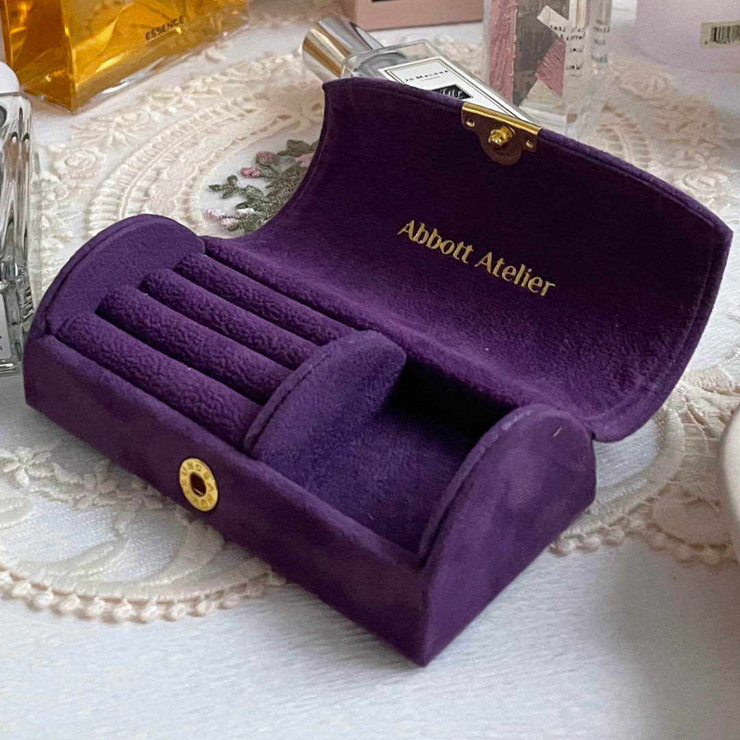 Vintage Jewelry Box (Pink/Purple)