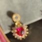 Red Heart Earrings - Scarlett