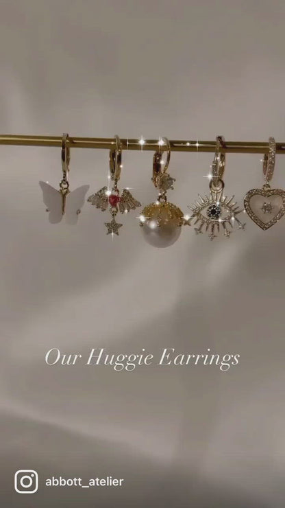 Baroque Huggie Earrings