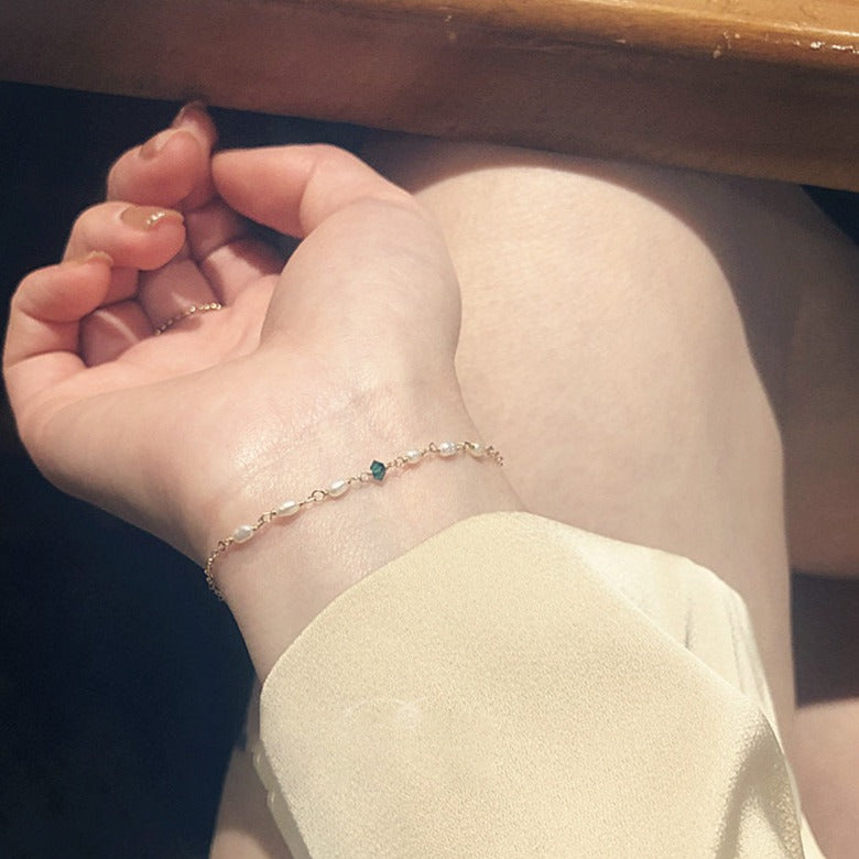 Pearl Bracelet - Sharon (Solid Silver)