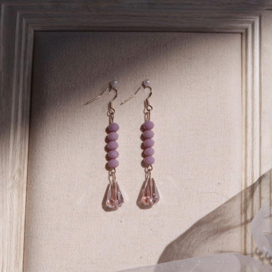 Purple Crystal Earring 010 - Abbott Atelier