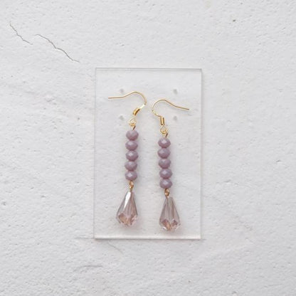 Purple Crystal Earring 010 - Abbott Atelier