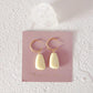 White Resin Earrings 094 - Abbott Atelier