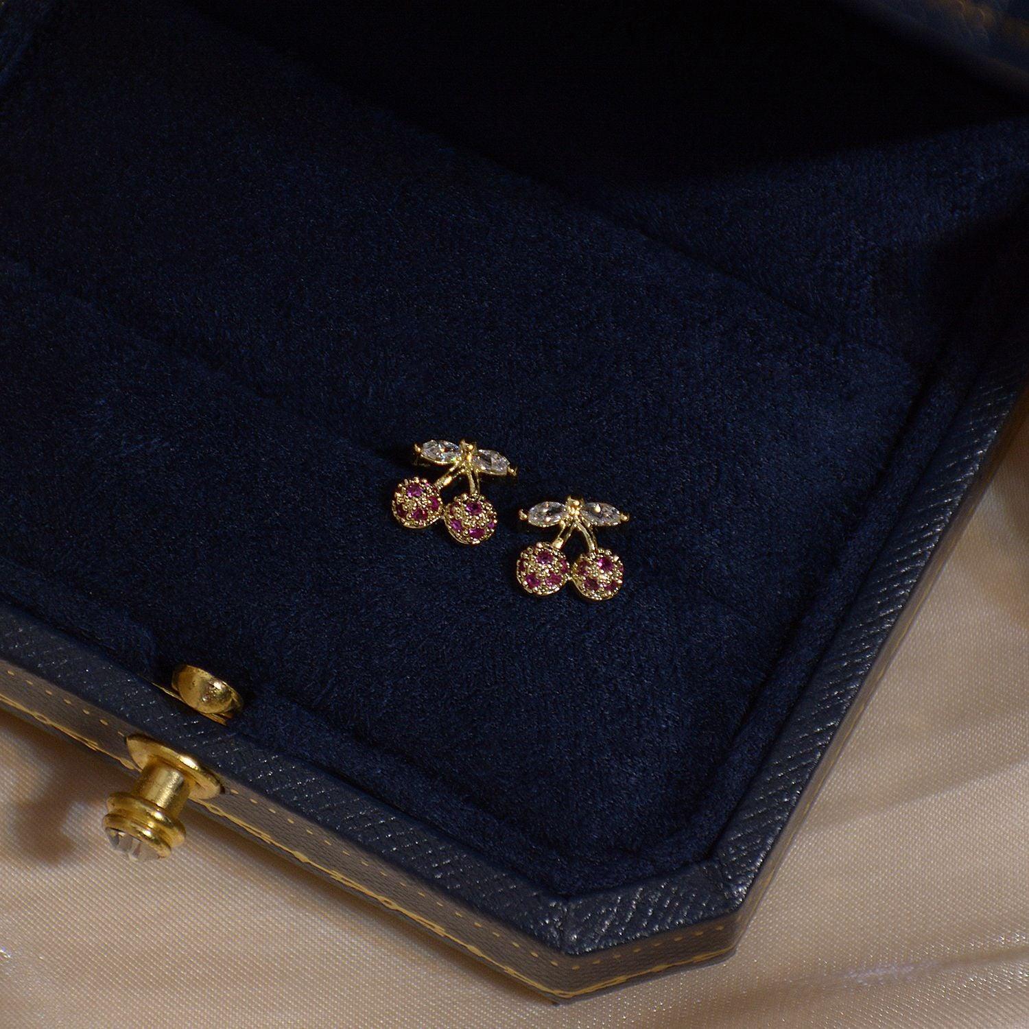 Cherry Stud Earrings 267 - Abbott Atelier