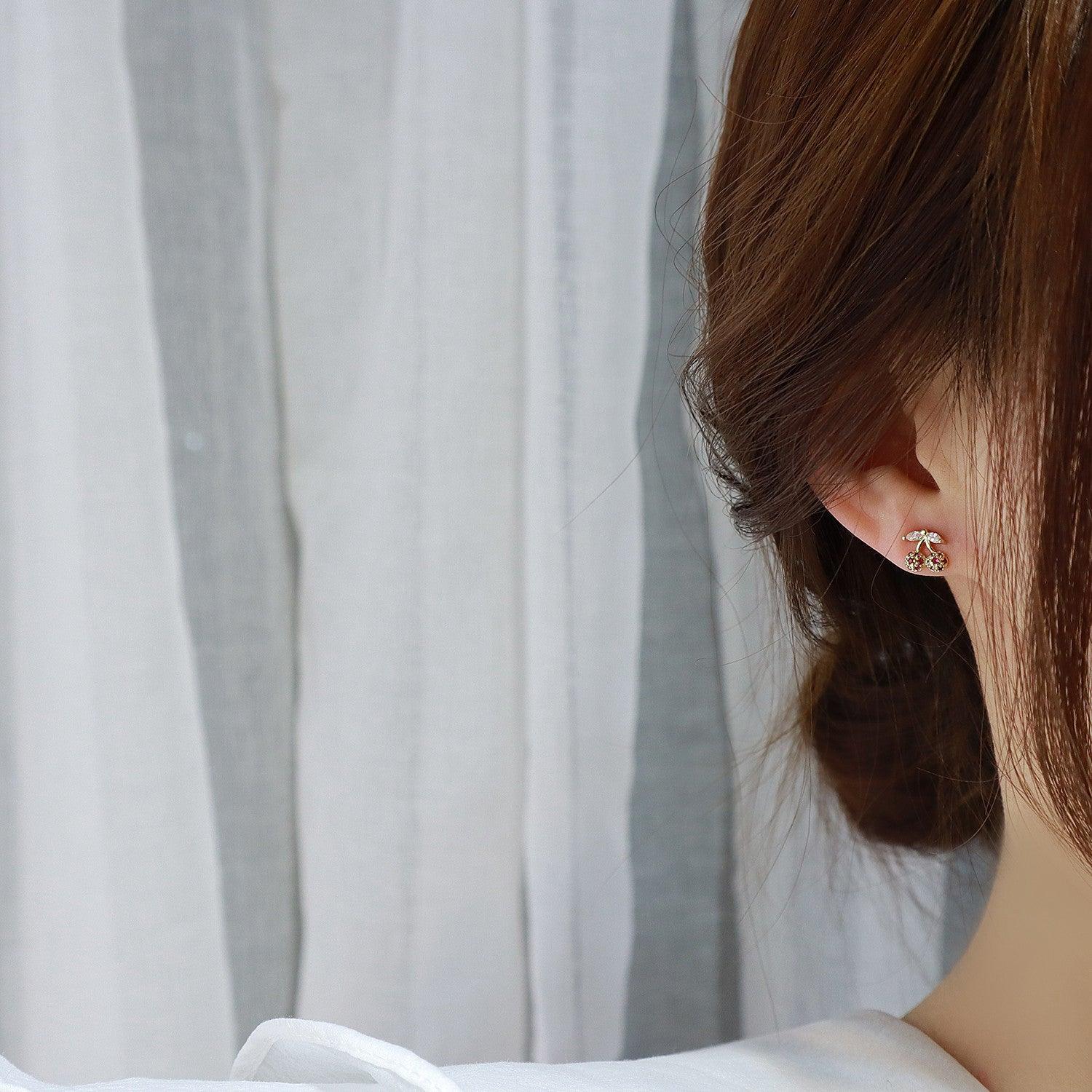 Cherry Stud Earrings 267 - Abbott Atelier