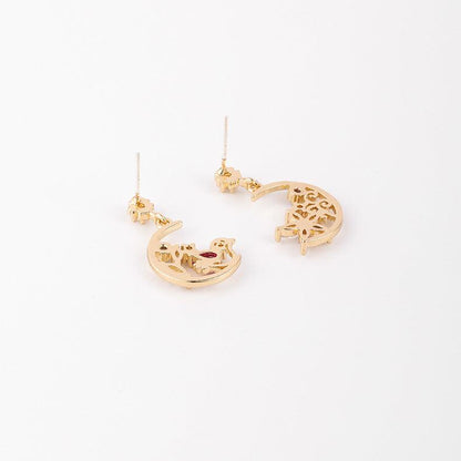 Birdie & Flower Earrings 300 - Abbott Atelier