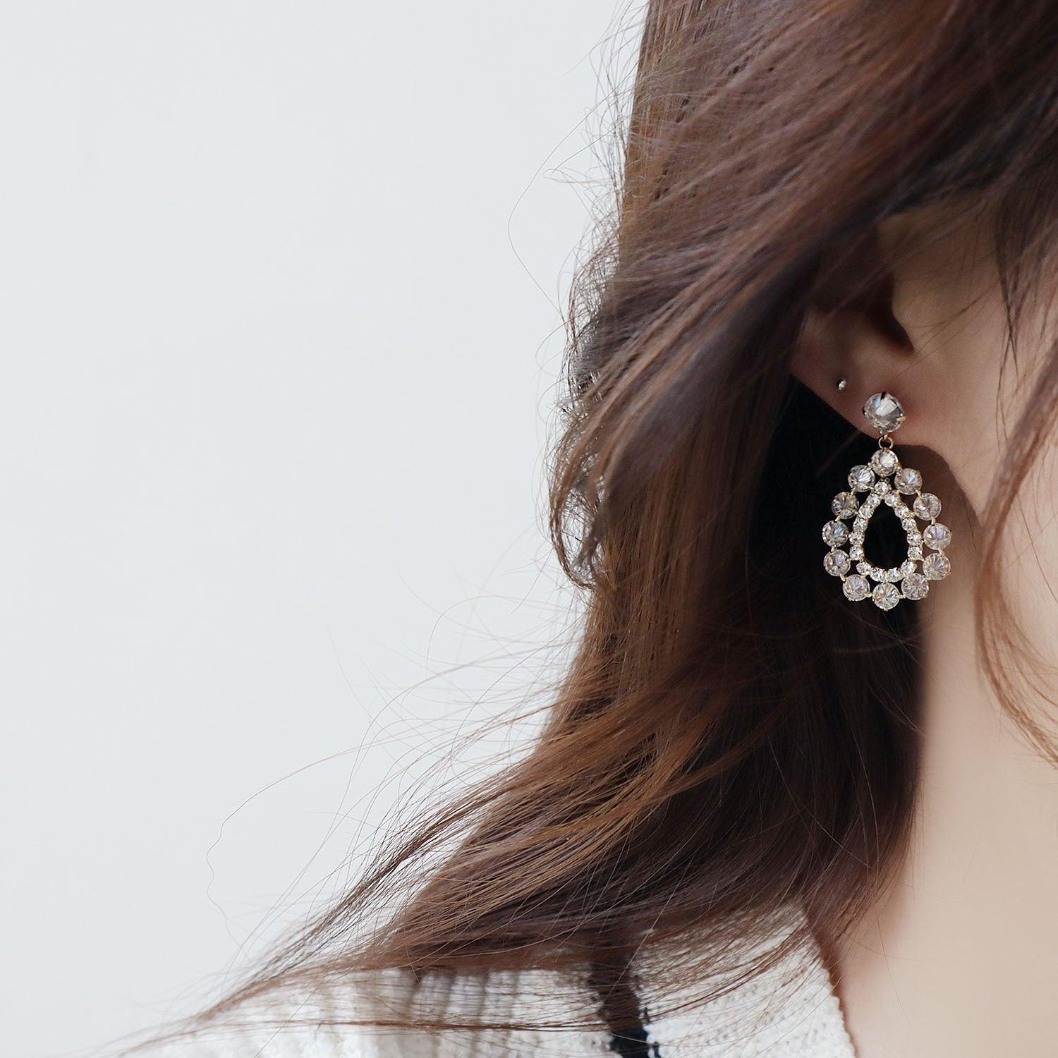 Baroque Earrings -Krystal - Abbott Atelier