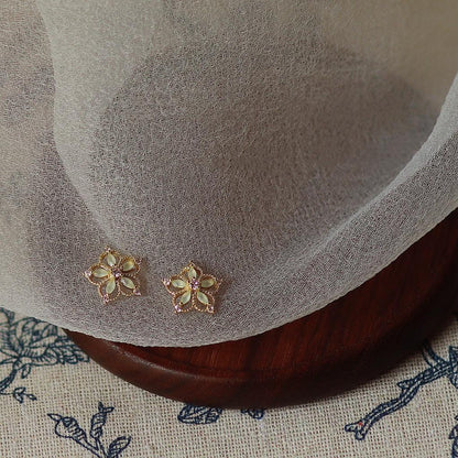 Flower Stud Earrings - Mira - Abbott Atelier
