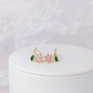 Pink Flower Stud Earrings - Abbott Atelier
