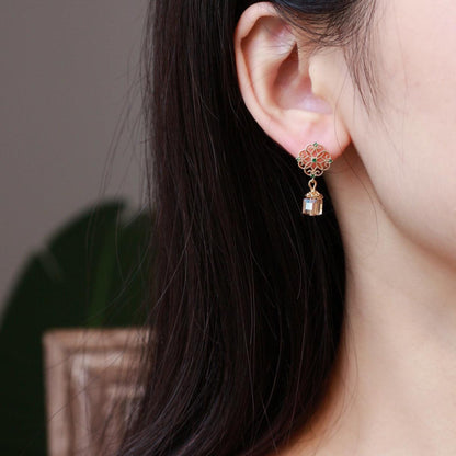 Baroque Earrings - Amber - Abbott Atelier