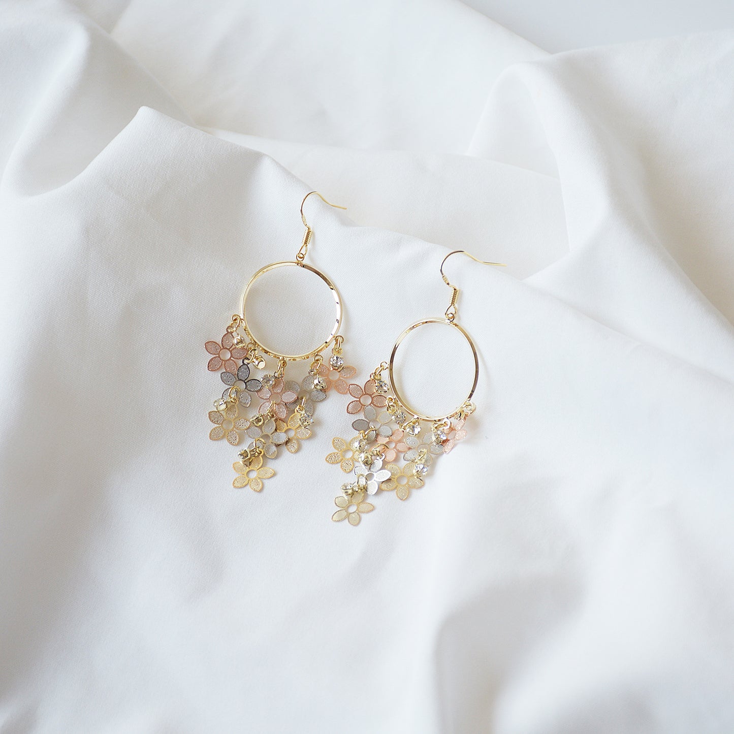 Flower Drop Earrings - Belinda
