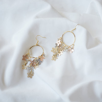 Flower Drop Earrings - Belinda