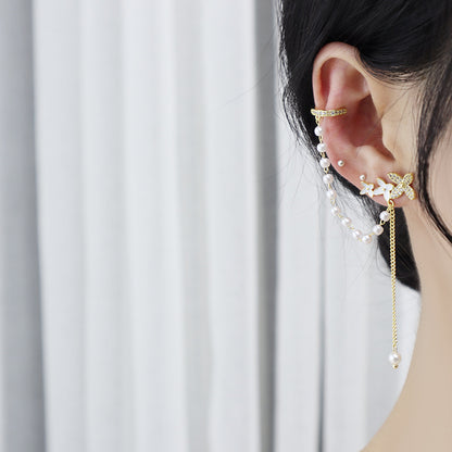 Flower Earrings and Ear Cuffs - Daniella