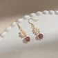 Rose Quartz Pearl Earrings
