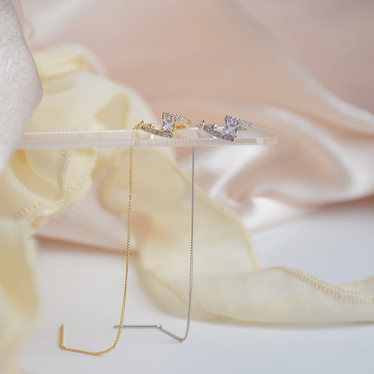 [Clearance] Threader Earring and Cuff - Kendall (Gold/Silver)