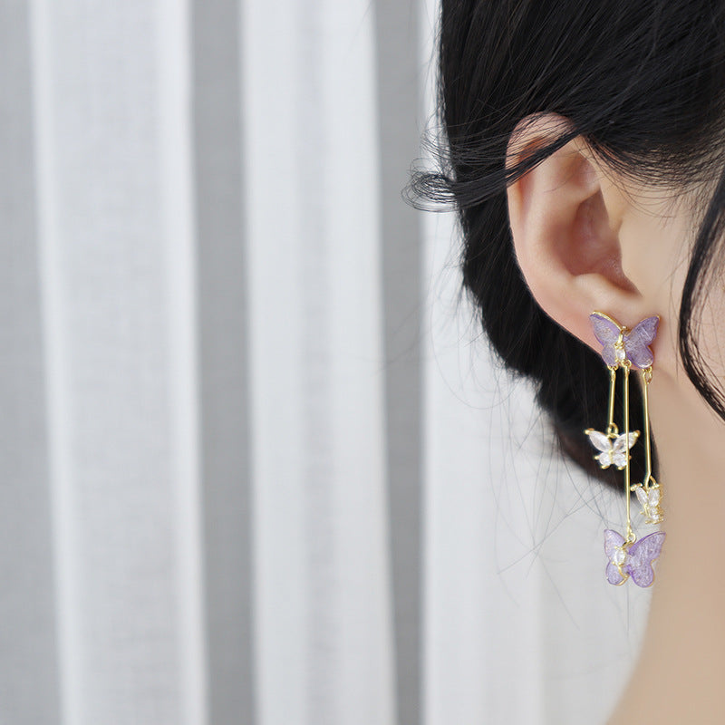 [Sample Sale] Butterfly Drop Earrings - Antonia