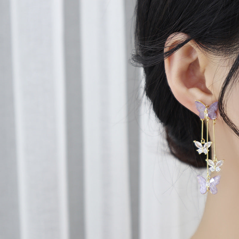 [Sample Sale] Butterfly Drop Earrings - Antonia