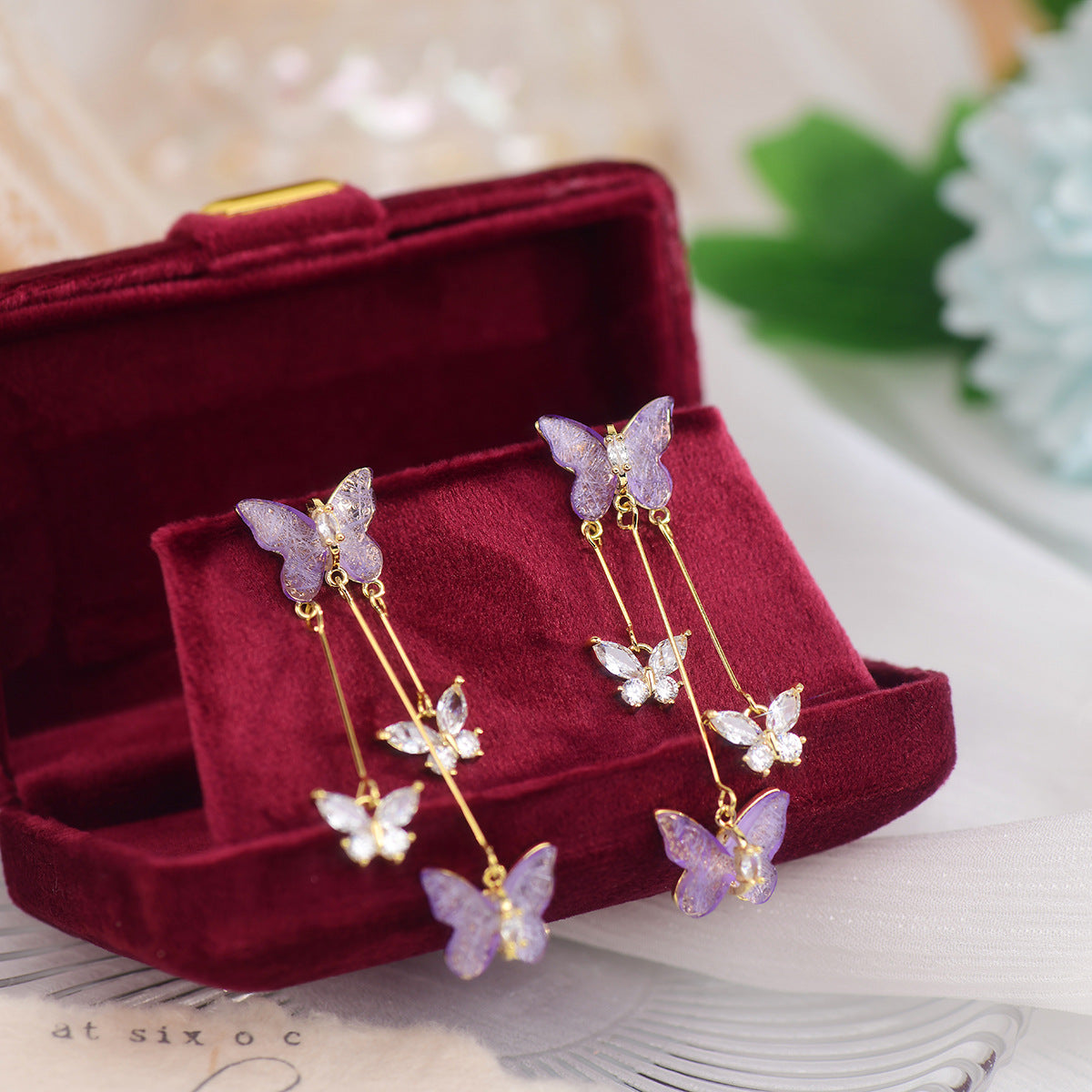 [Sample Sale] Butterfly Drop Earrings - Antonia