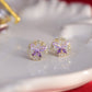 Butterfly Stud Earrings - Lilac