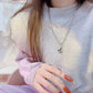 Checkered Heart Necklace