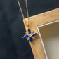 Blue Blossom Necklace (Solid Silver)
