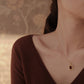Baroque Ruby Necklace - Fatima (Solid Silver)